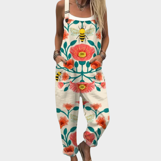 Comfortable Printed Dungarees