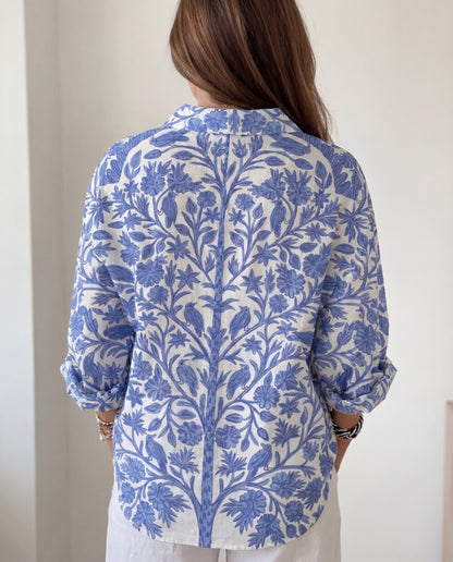 Isabella | Blue Garden Blouse